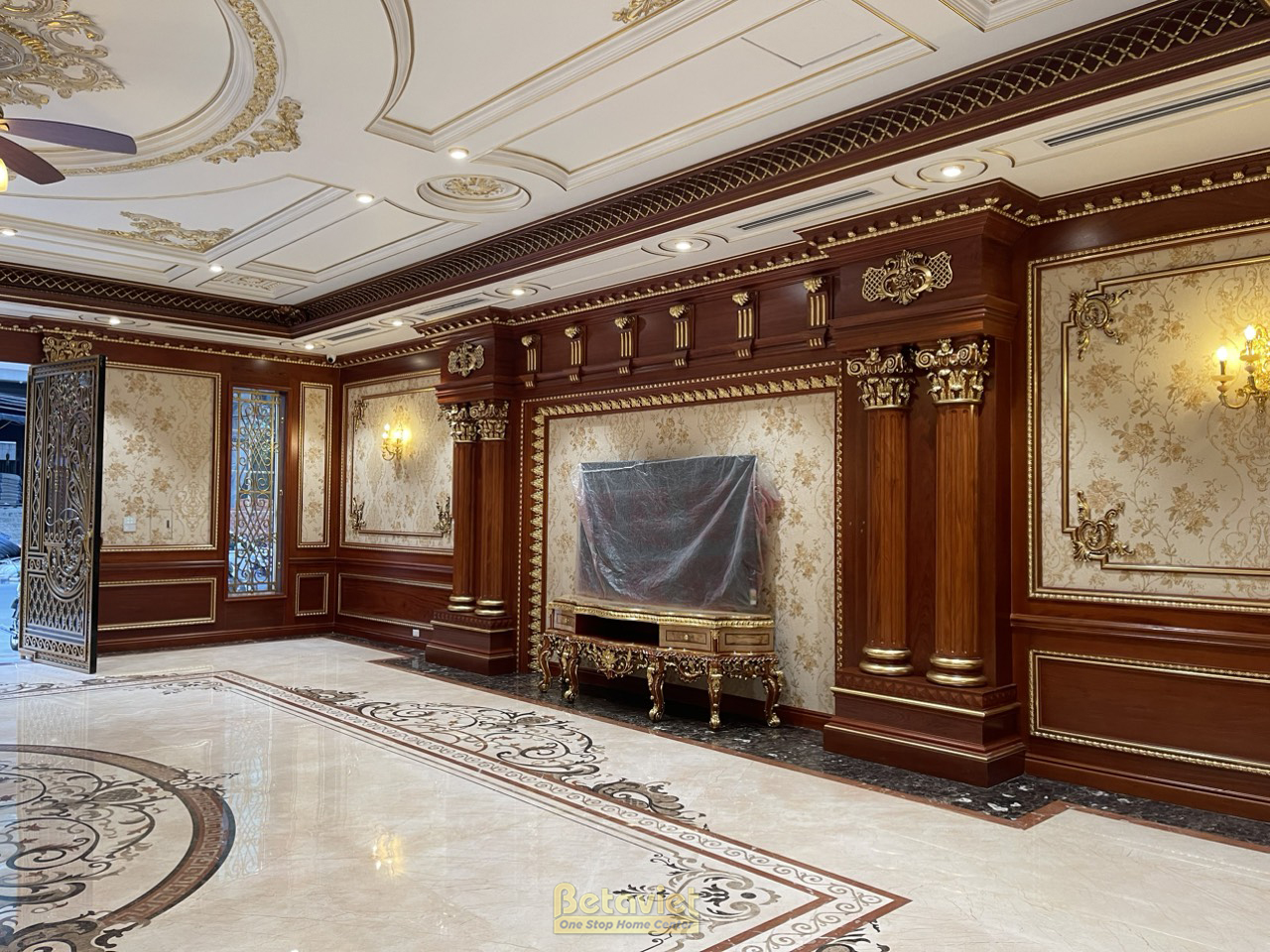 Phần thô Quá trình thi công nhà biệt thự cổ điển 7 tầng 1340m2 tại Thanh Hóa – TC20018