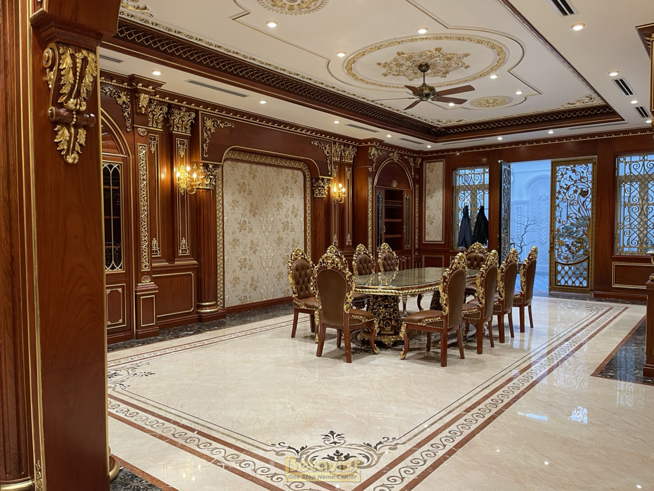 Phần thô Quá trình thi công nhà biệt thự cổ điển 7 tầng 1340m2 tại Thanh Hóa – TC20018