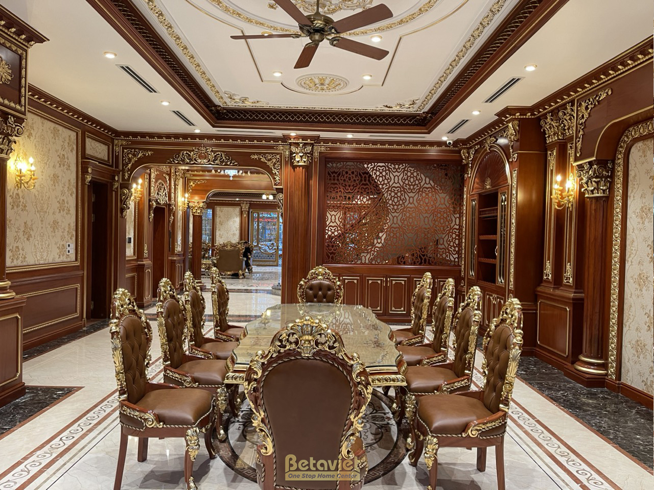 Phần thô Quá trình thi công nhà biệt thự cổ điển 7 tầng 1340m2 tại Thanh Hóa – TC20018