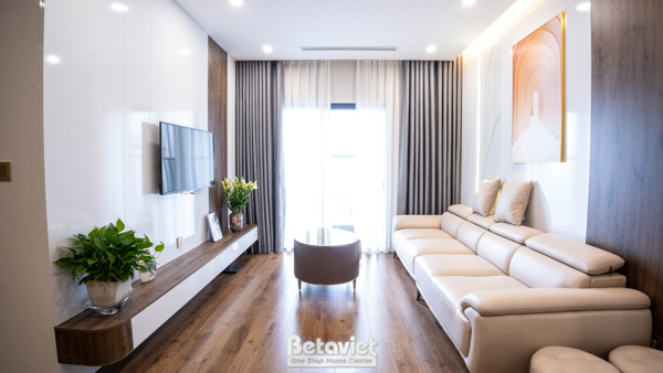 Thi công nội thất căn hộ chung cư hiện đại Hoàng Thành Pearl – TC24850
