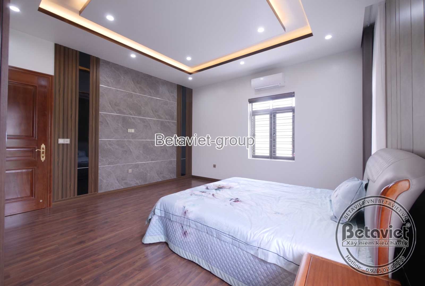 Thi công biệt thự hiện đại TC20026, giai đoạn hoàn thành – phòng ngủ
