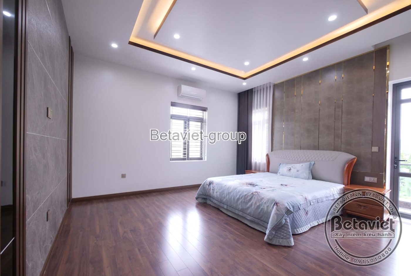 Thi công biệt thự hiện đại TC20026, giai đoạn hoàn thành – phòng ngủ (8)