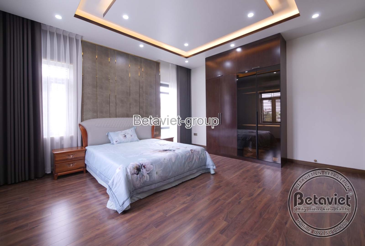 Thi công biệt thự hiện đại TC20026, giai đoạn hoàn thành – phòng ngủ (7)