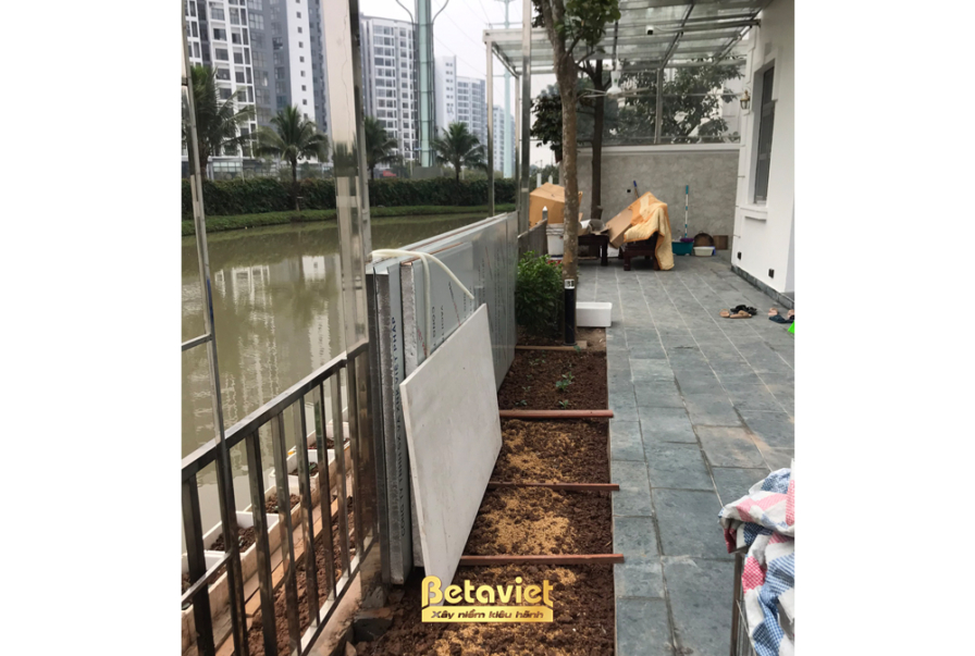 Thi công biệt thự TC20168, giai đoạn thi công nội thất – sân vườn (5)