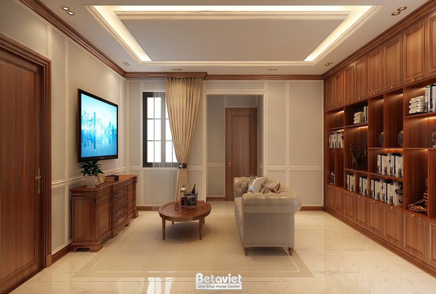 Thi công biệt thự TC20152, giai đoạn hoàn thành – phòng khách (6)