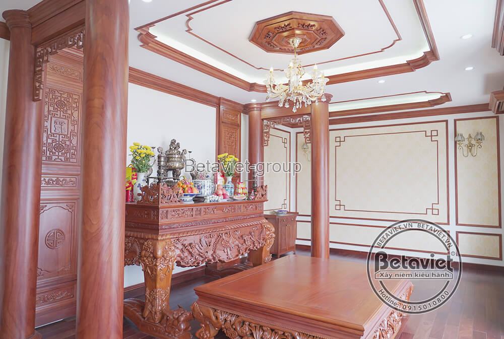 Thi công biệt thự 3 tầng tân cổ điển TC19014, giai đoạn hoàn thành – chi tiết hoàn thiện