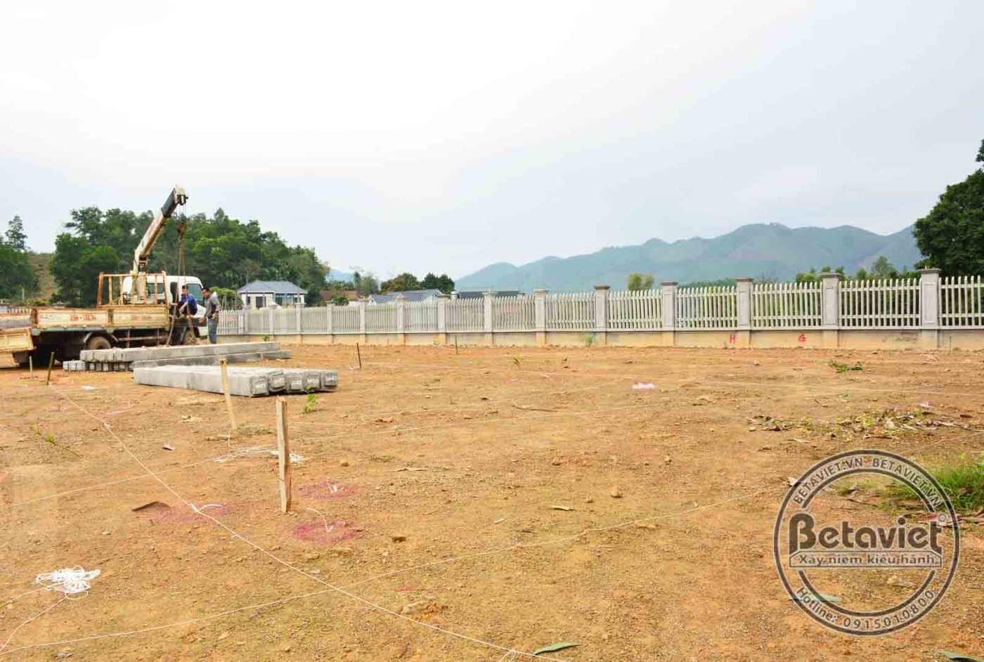 Thi công biệt thự tân cổ điển TC20163, giai đoạn khởi công – mặt ngoài công trình (4)