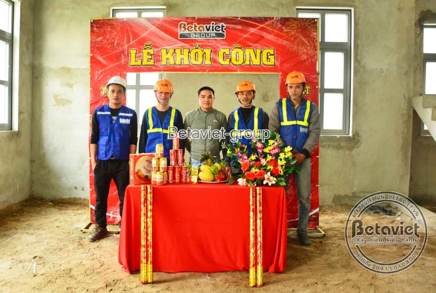 Thi công biệt thự TC20168, giai đoạn khởi công – mặt ngoài công trình