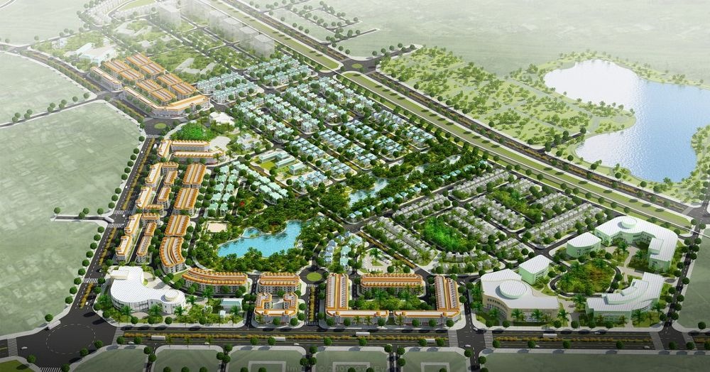 Khu sinh thái Ao Mơ - phối cảnh khu đô thị sinh thái 22,93ha