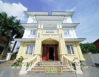 Xây dựng biệt thự 3 tầng mái Nhật tân cổ điển tại Ninh Bình – TC20198