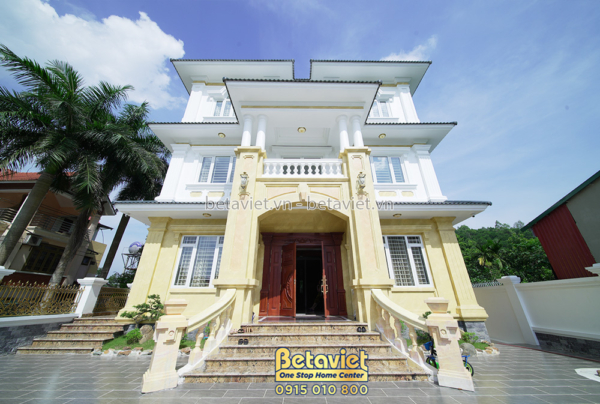 Xây dựng biệt thự 3 tầng mái Nhật tân cổ điển tại Ninh Bình – TC20198