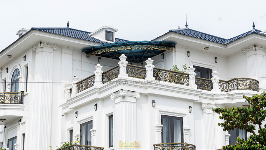 Thi công biệt thự TC21166, giai đoạn hoàn thành – mặt ngoài công trình (3)