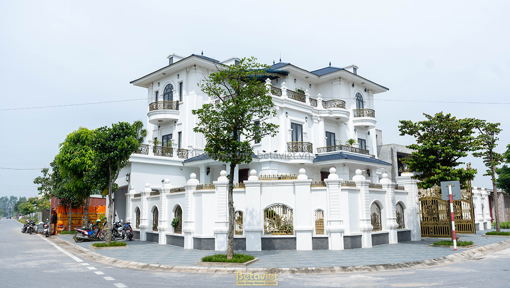 Xây biệt thự cần bao nhiêu tiền - biệt thự lô góc TC21166 Hưng Yên