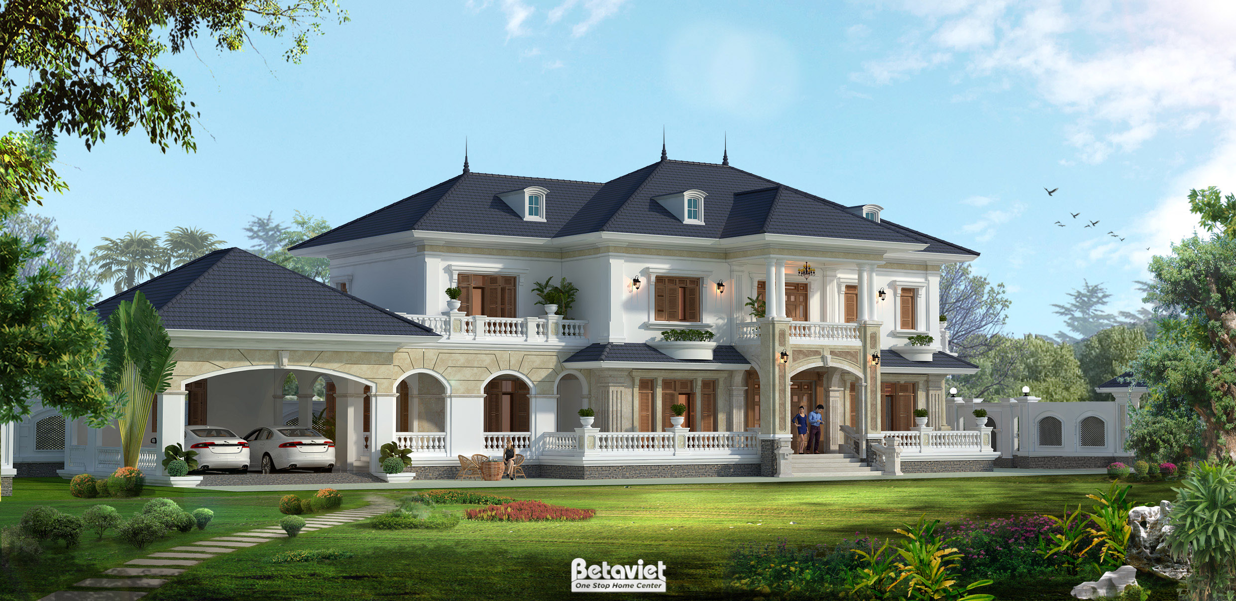 Biệt thự tân cổ điển đẹp nhà vườn tại Hà Nội