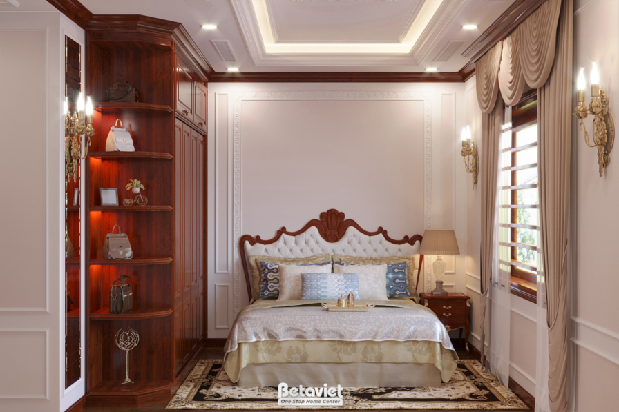 Nội thất phòng ngủ biệt thự tân cổ điển KT20205 – góc nhìn 8