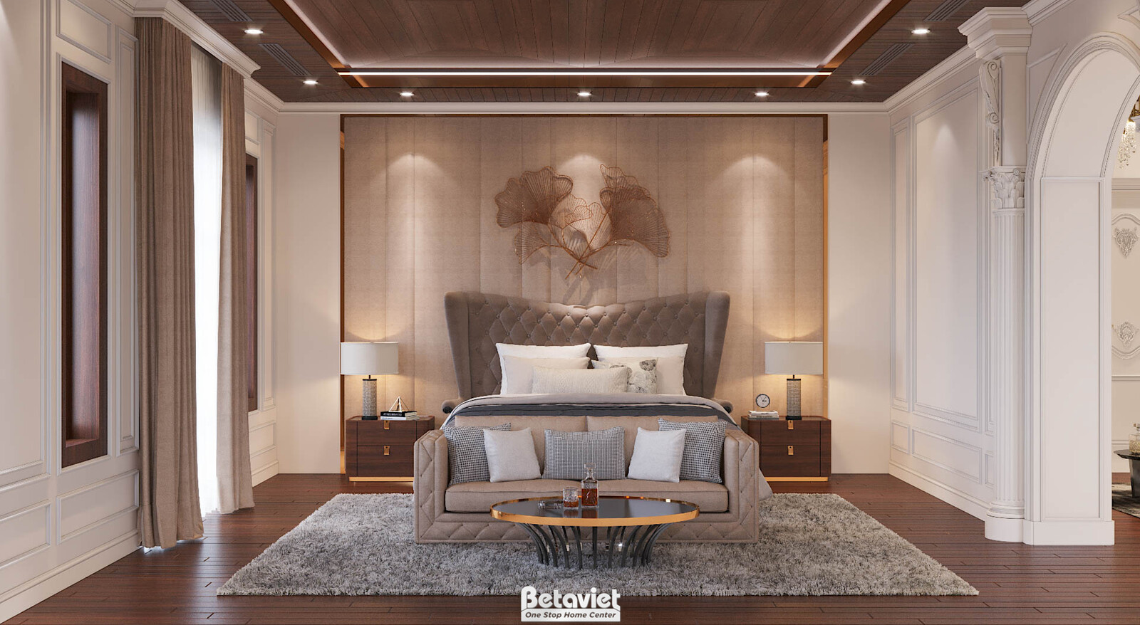 Nội thất phòng ngủ biệt thự tân cổ điển KT21181 – góc nhìn 21