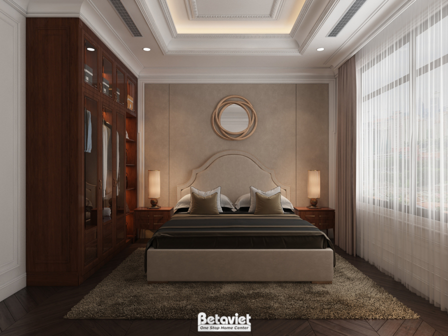 Nội thất phòng ngủ biệt thự tân cổ điển KT23071 – góc nhìn 6