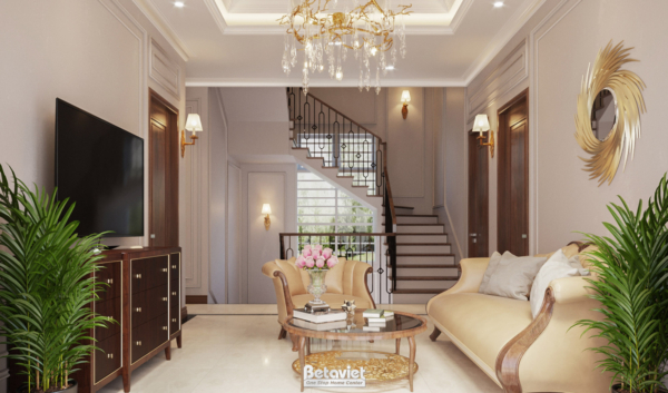 Thiết kế nội thất phòng sinh hoạt chung Art Deco NT19029