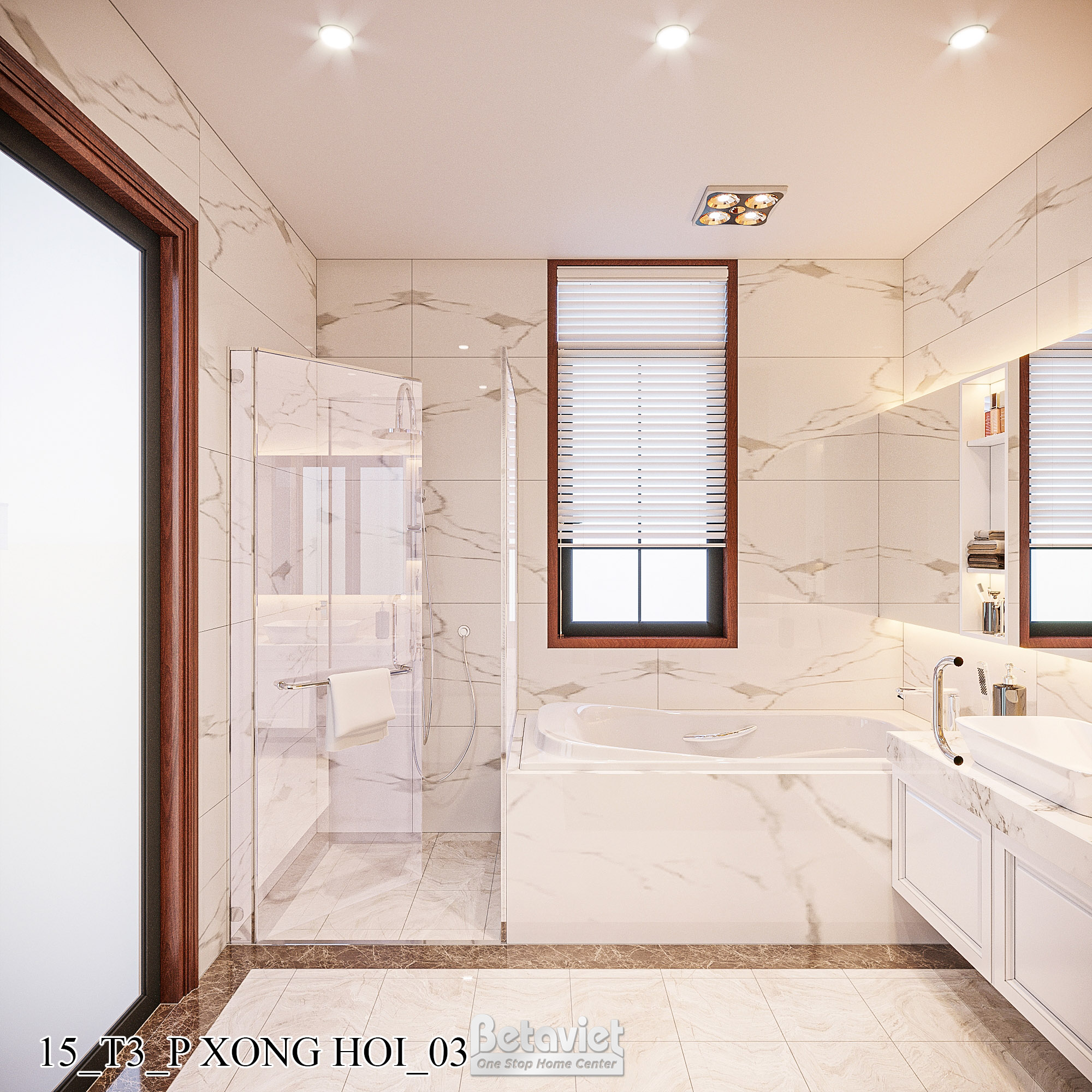 Mẫu nội thất phòng tắm biệt thự Art Deco NT21212