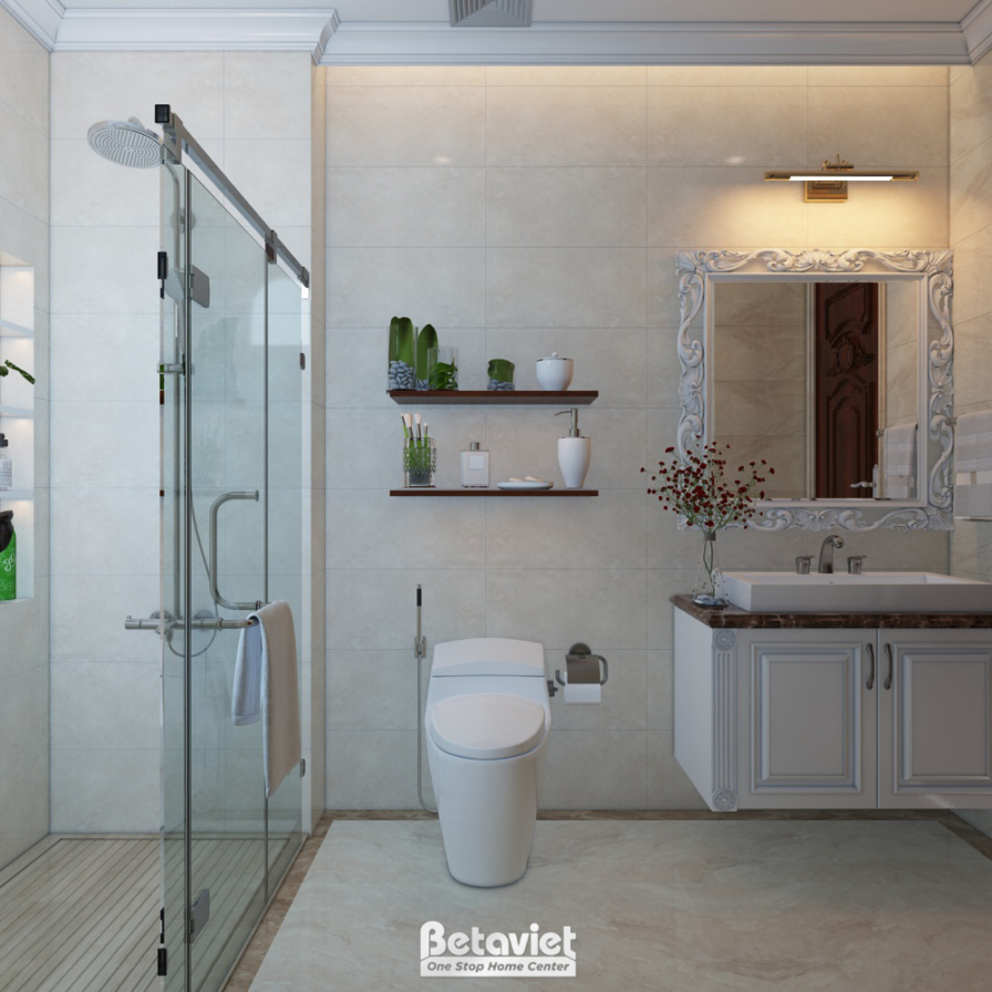Nội thất phòng tắm biệt thự tân cổ điển KT20205 – góc nhìn 10