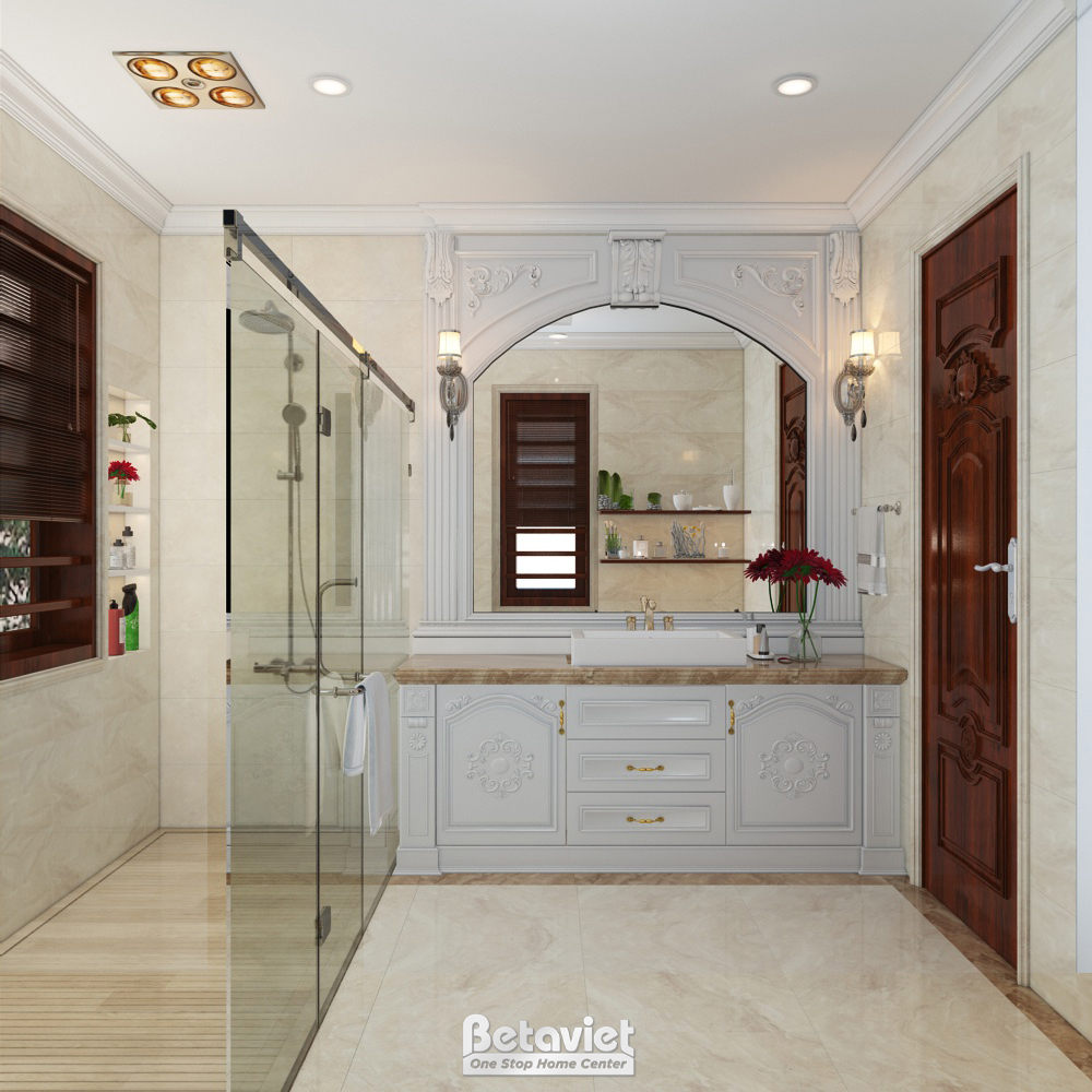 Mẫu nội thất phòng tắm biệt thự tân cổ điển KĐT Đại Dương NT21048