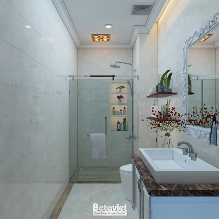 Nội thất phòng tắm biệt thự tân cổ điển KT20205 – góc nhìn 4