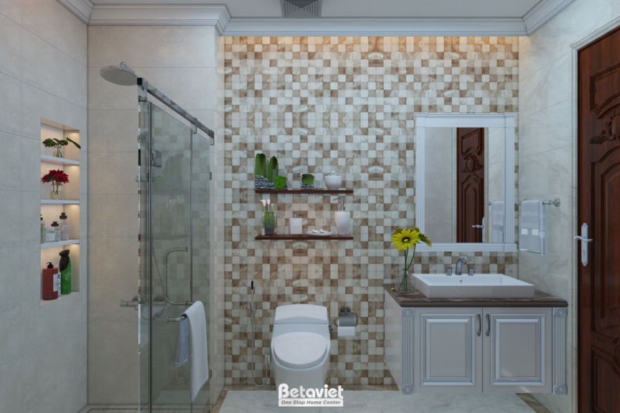 Nội thất phòng tắm biệt thự tân cổ điển KT20205 – góc nhìn 8
