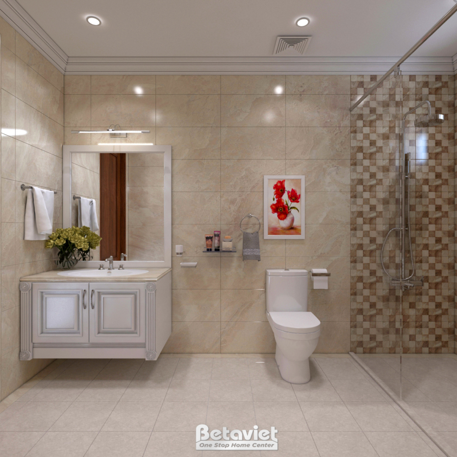 Nội thất phòng tắm biệt thự tân cổ điển KT17091 – góc nhìn 3