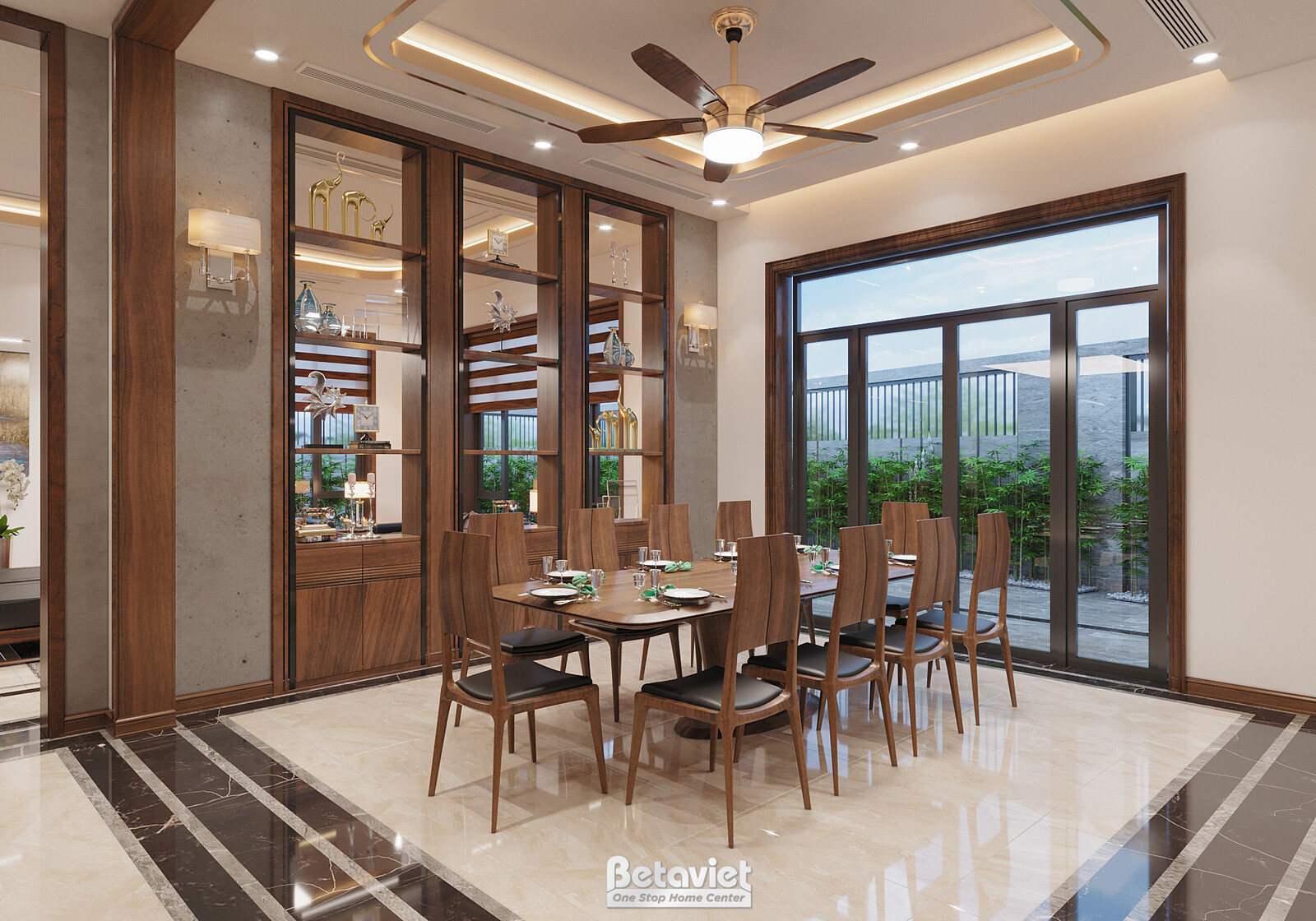 Nội thất phòng ăn biệt thự hiện đại NT22140 – góc nhìn 5