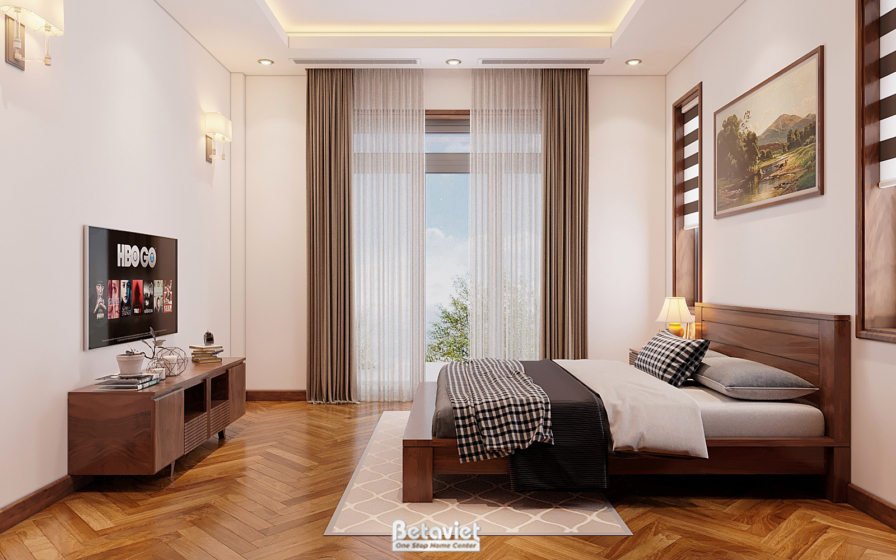 Nội thất phòng ngủ biệt thự hiện đại NT22140 – góc nhìn 8
