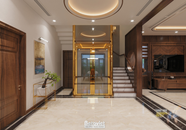 Mẫu sảnh tầng biệt thự hiện đại KĐT Minh Phương NT22140