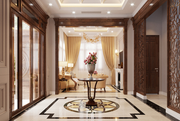 Mẫu nội thất biệt thự 3 phòng ngủ Art Deco tại Thái Bình