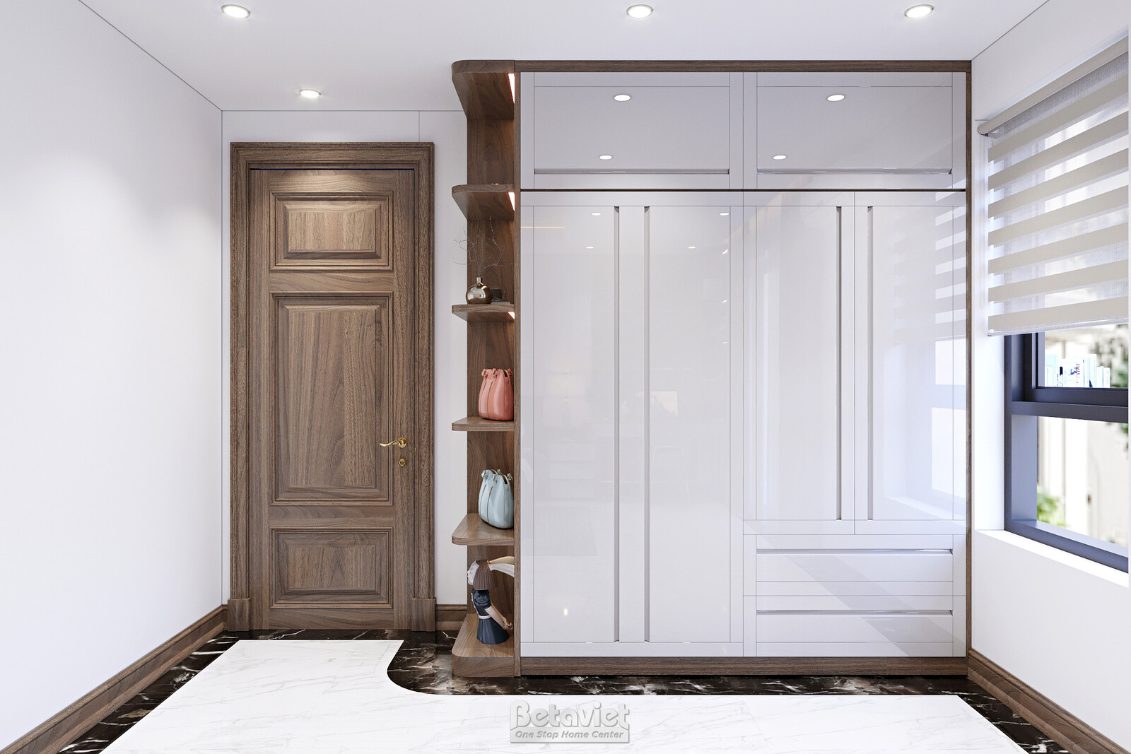 Nội thất phòng ngủ biệt thự hiện đại NT22113 – góc nhìn 11