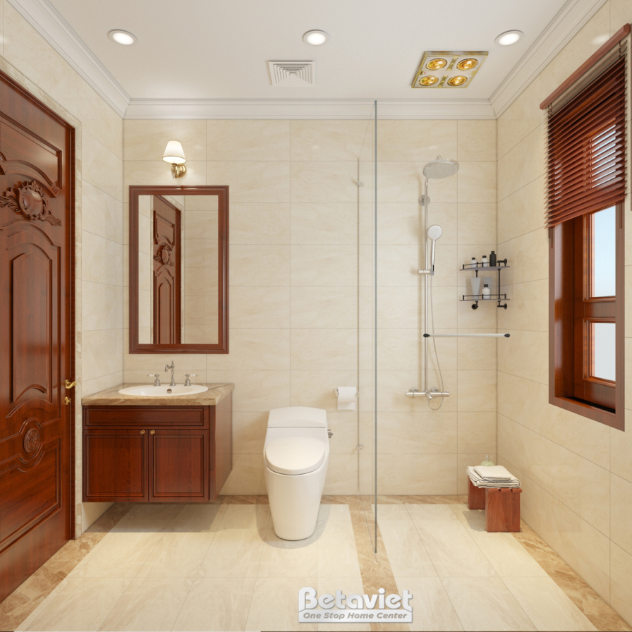 Nội thất phòng tắm biệt thự tân cổ điển NT18133 – góc nhìn 6