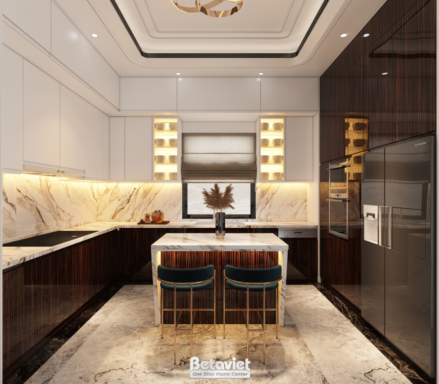 Nội thất phòng bếp hiện đại KĐT Splendora An Khánh NT22061