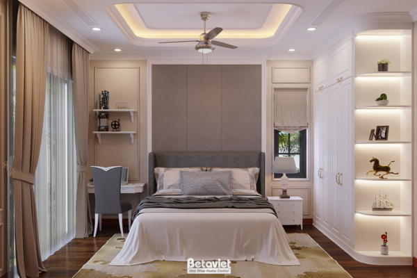 Phòng ngủ biệt thự tân cổ điển KĐT Đại Dương NT22095