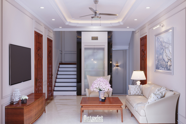 Phòng sinh hoạt chung biệt thự tân cổ điển KĐT Đại Dương NT22095