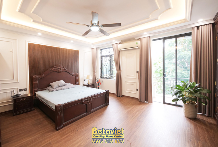 Thi công biệt thự TC21116, giai đoạn hoàn thành – phòng ngủ