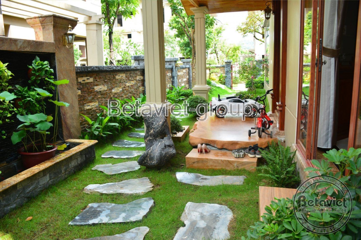 Thi công biệt thự TC20014, giai đoạn hoàn thành – sân vườn (5)