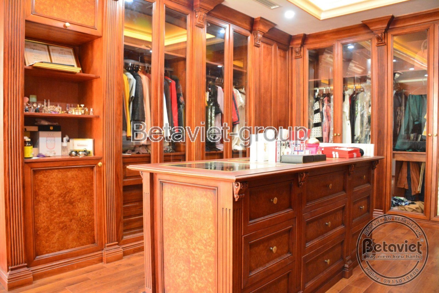 Thi công biệt thự TC20014, giai đoạn hoàn thành – phòng thay đồ