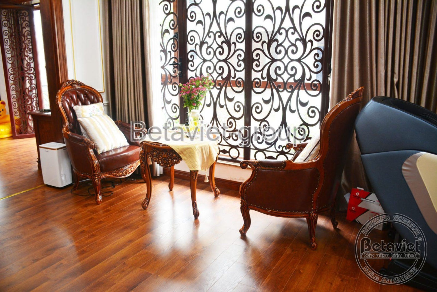 Thi công biệt thự TC20014, giai đoạn hoàn thành – phòng sinh hoạt chung