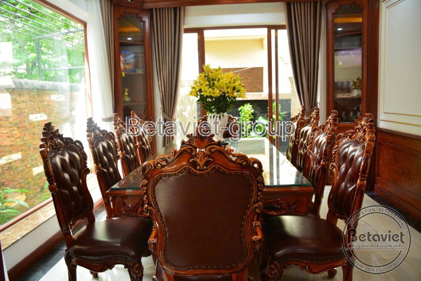 Thi công biệt thự TC20014, giai đoạn hoàn thành – phòng bếp và phòng ăn