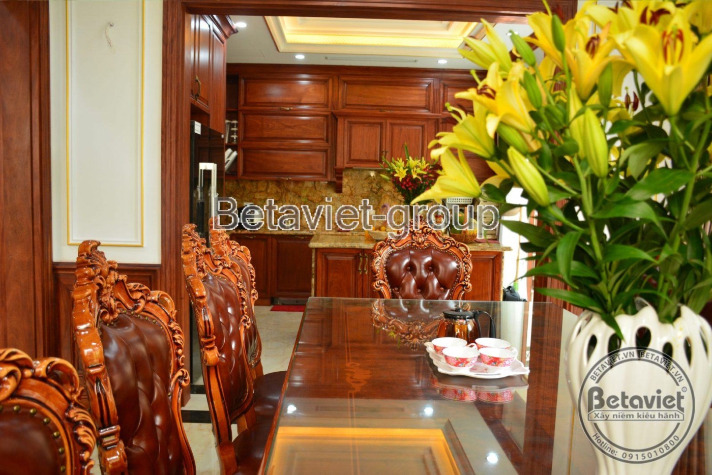 Thi công biệt thự TC20014, giai đoạn hoàn thành – phòng bếp và phòng ăn (3)