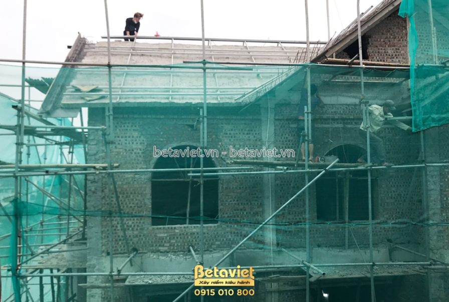 Thi công biệt thự TC21150, giai đoạn thi công phần thô – ảnh thi công thực tế (7)
