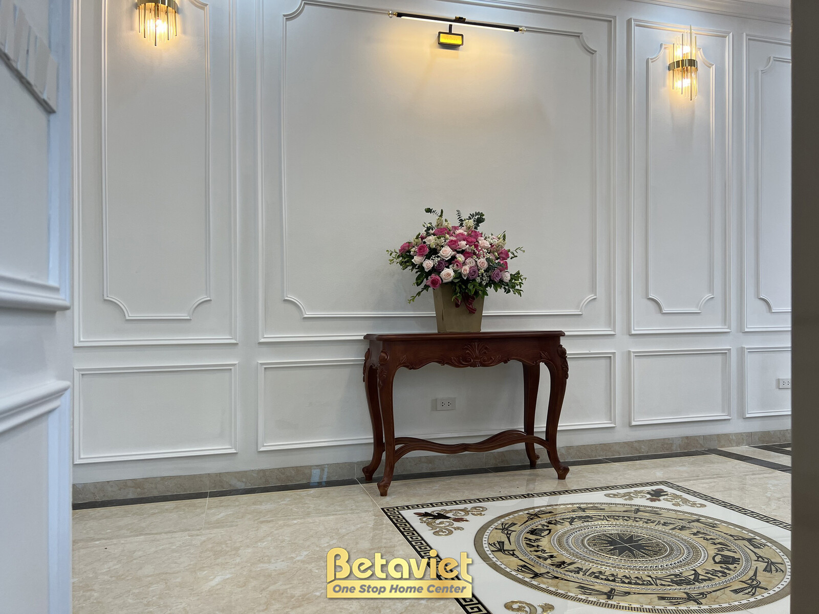Thi công biệt thự tân cổ điển TC22207, giai đoạn hoàn thành – hành lang