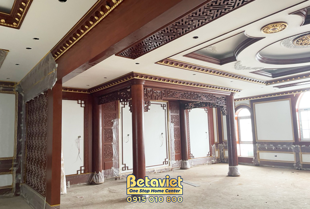 Phần thô Quá trình thi công nhà biệt thự cổ điển 7 tầng 1340m2 tại Thanh Hóa – TC20018