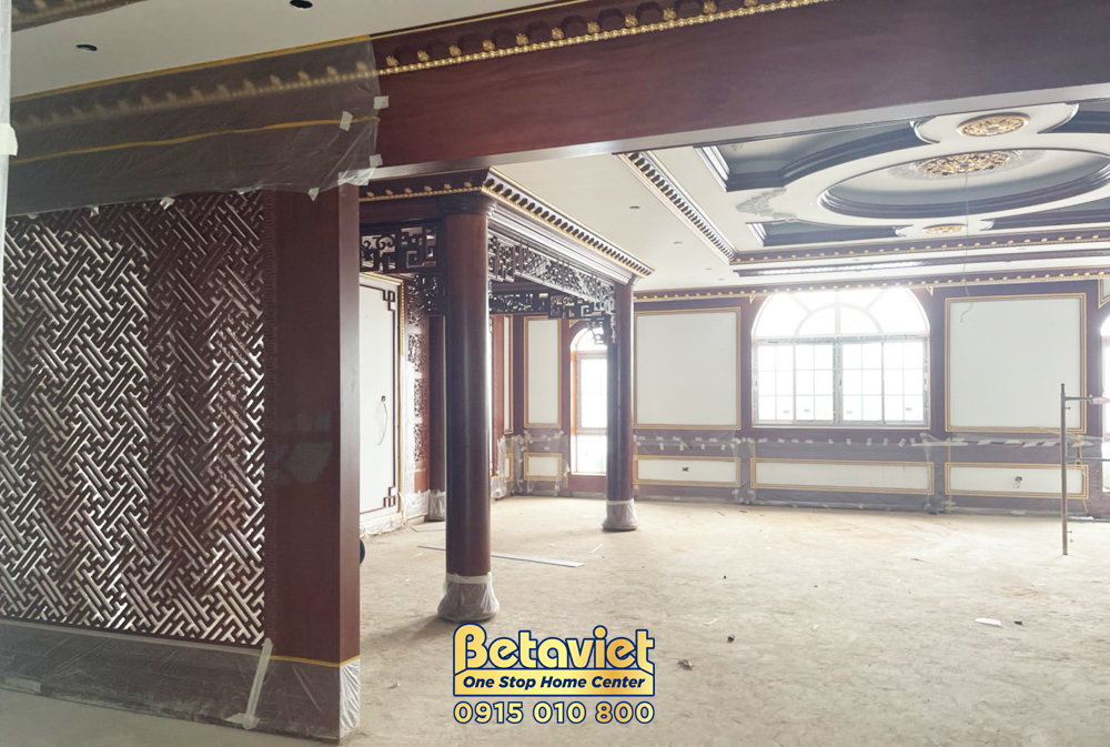 Phần thô Quá trình thi công nhà biệt thự cổ điển 7 tầng 1340m2 tại Thanh Hóa – TC20018