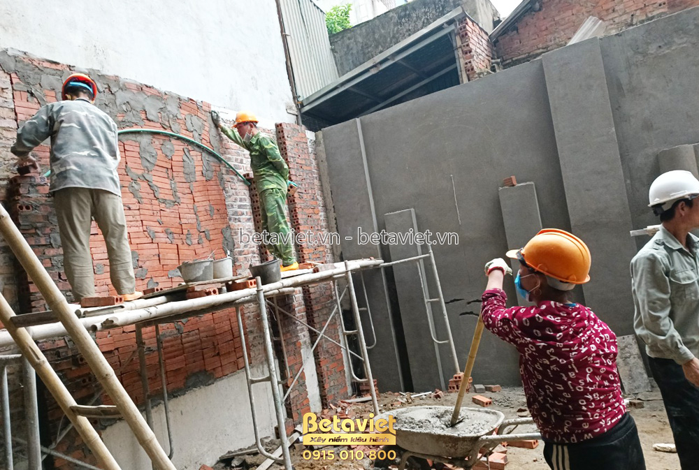 Phần thô Quá trình thi công nhà biệt thự cổ điển 7 tầng 1340m2 tại Thanh Hóa – TC20018