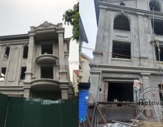 Quá trình xây nhà biệt thự tân cổ điển 4 tầng 450m2 tại Hà Nội – TC20166