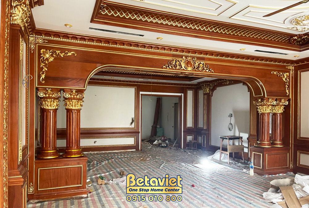 Phần thô Quá trình thi công nhà biệt thự cổ điển 7 tầng 1340m2 tại Thanh Hóa – TC20018